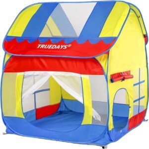 Truedays Kids Outdoor Indoor Fun Play Big Tent Playhouse, 55.1x47.2-Inch