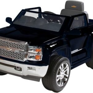 Rollplay 6 Volt Chevy Silverado Truck Ride On Toy, Battery-Powered Kid's Ride On Car - Black