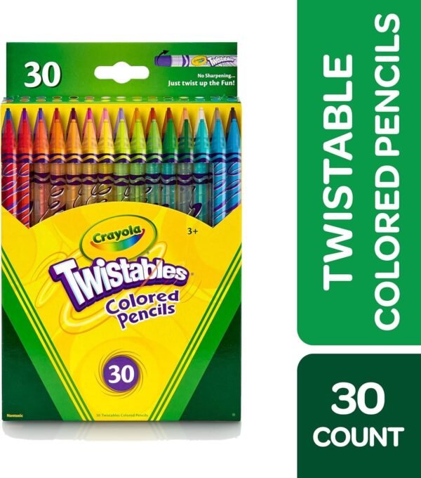 Crayola Twistables Colored Pencils, 30 Count, Assorted Colors, Gift