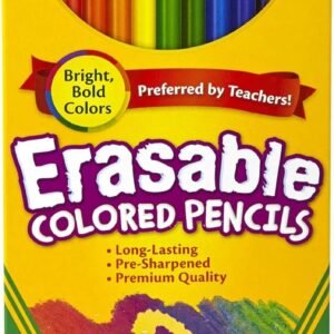 Crayola Erasable Colored Pencils, Kids At Home Activities, 24 Count