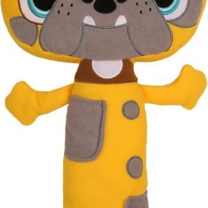 Seat Pets Bull Dog - by Jay at Play - As Seen on TV - Kids Seat Belt Car Travel Pillow and Plush Animal Toy - Compatible with Any Safety Belt to Provide Head & Neck Suppor-
