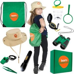 Born Toys Premium Explorer kit and Backyard Safari HAT and Adventure kit for Explorer Kids