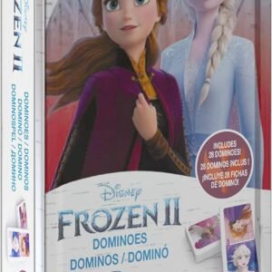 Spin Master Games Disney Frozen 2 Dominoes Game Set in Storage Tin, for Families and Kids Ages 4 & Up