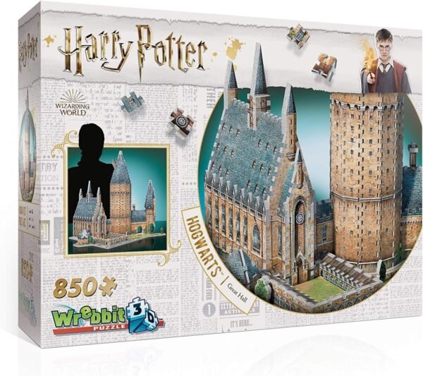 Wrebbit 3D - Harry Potter Hogwarts Great Hall 3D Jigsaw Puzzle - 850Piece