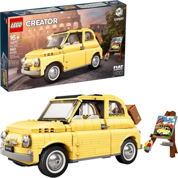LEGO Creator Expert Fiat 500 10271 Toy Car Building Set for Adults and Fans of Model Kits Sets Idea, New 2020 (960 Pieces)