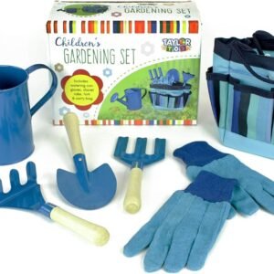 Taylor Toy Children Gardening Tool Set - Gardening Toys for Kids - Outdoor Toys with Bag (Blue)