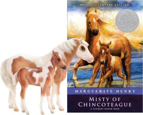 Breyer Traditional Series Misty & Stormy Model & Book Set | 2 Horse and Book Gift Set | 1:9 Scale | Model #1157