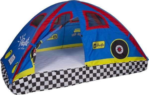 Pacific Play Tents 19710 Kids Rad Racer Bed Tent Playhouse - Twin Size