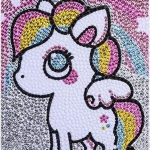 FIGHTA 5D Diamond Painting Kits for Kids Full Drill Painting by Number Kits for Children Rhinestone Diamond Embroidery Home Wall Decor (Pony)
