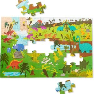 Melissa & Doug Natural Play Giant Floor Puzzle: Dinosaurs (35 Pieces)