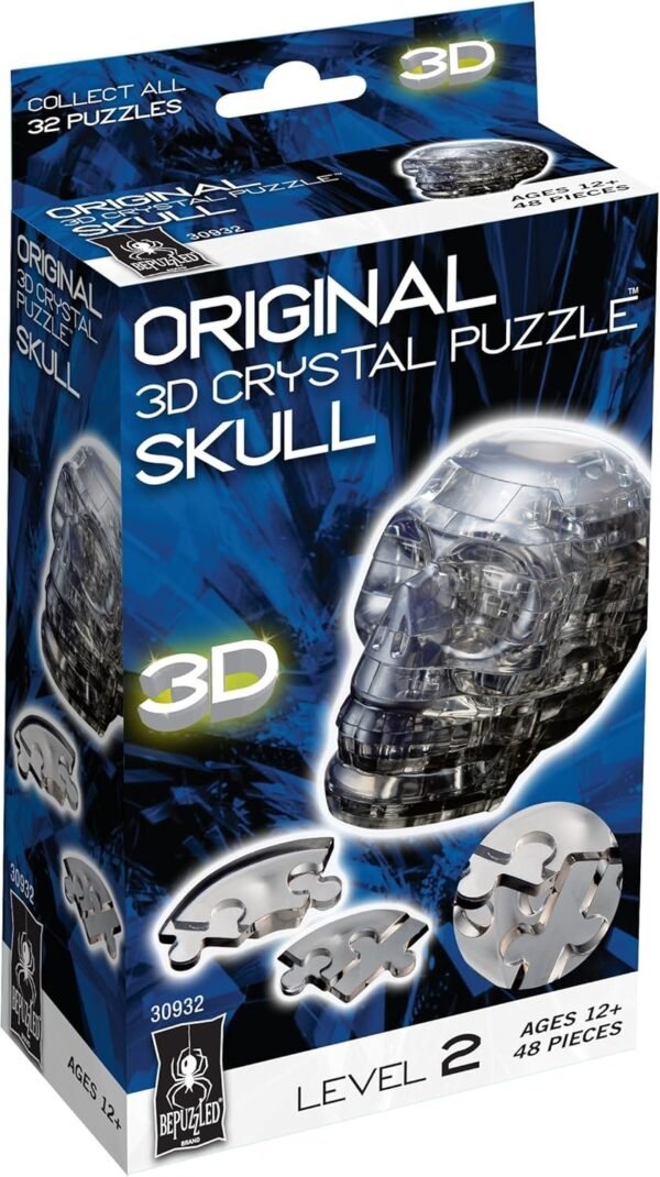 Original 3D Crystal Puzzle - Skull Black