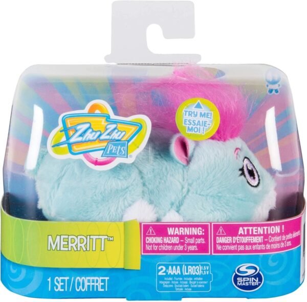 Zhu Zhu Pets - Merritt, Furry 4? Hamster Toy with Sound and Movement
