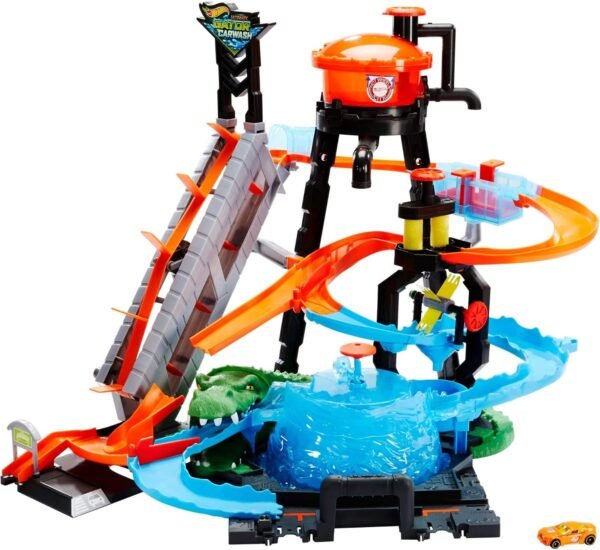 Hot Wheels Ultimate Gator Car Wash Playset