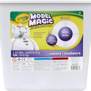 Crayola Model Magic White, Modeling Clay Alternative, 2 lb. Bucket, Gift