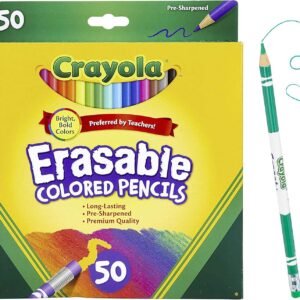 Crayola Erasable Colored Pencils, Back to School Supplies, 50 Count
