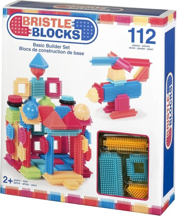 Bristle Blocks by Battat ? The Official Bristle Blocks ? 112Piece ? Creativity Building Toys Dexterity Fine Motricity ? Bpa Free 2 Years +