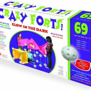 Everest Toys Crazy Forts, Glow in the Dark, 69 pieces