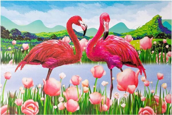 1000PCS Flamingo Jigsaw Puzzles for Kids Adults - Intellectual Educational Game Gift Wall Decorations