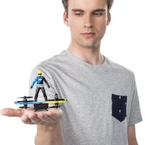 Air Hogs 2-in-1 Extreme Air Board, Transforms from RC Stunt Board to Paraglider, For Ages 8 and Up
