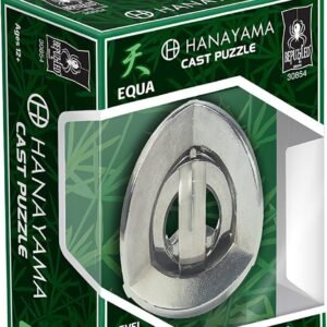 Bepuzzled EQUA Hanayama Cast Metal Brain Teaser Puzzle (Level 5) Puzzles For Kids and Adults Ages 12 and Up