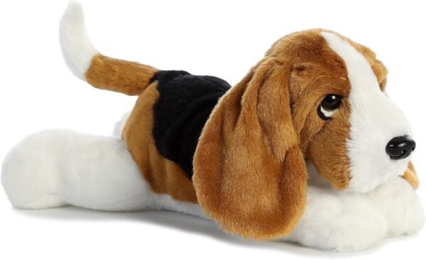 Aurora - Flopsie - 12' Basset Hound, White, brown