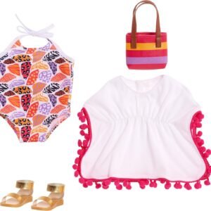 Journey Girls 18' Doll Fashion Set Sunny Days Swimsuit Set - Amazon Exclusive