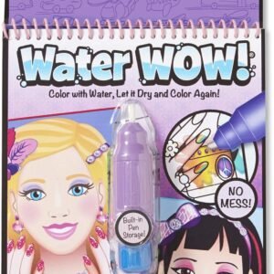 Melissa & Doug Water Wow! Reusable Water-Reveal Activity Pad - Makeup and Manicures