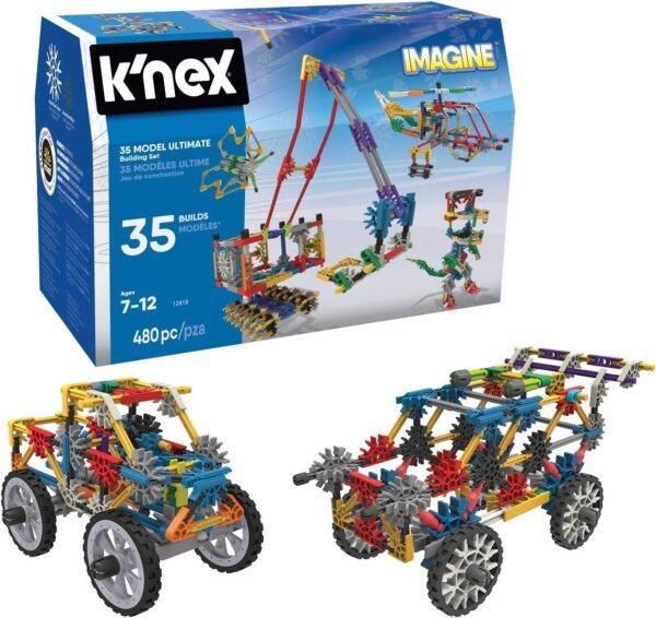 K?NEX ? 35 Model Building Set ? 480 Pieces ? For Ages 7+ Construction Education Toy (Amazon Exclusive)