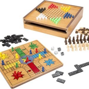 7-in-1 Combo Game with Chess, Ludo, Chinese Checkers & More