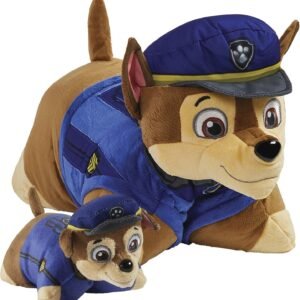 Pillow Pets Nickelodeon Paw Patrol Chase Set, 16' Chase 5' Chase Mini, Plush Stuffed Animal Toys, Multicolor