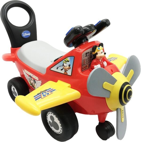 Kiddieland Disney Mickey Mouse Plane Light & Sound Activity Ride-On