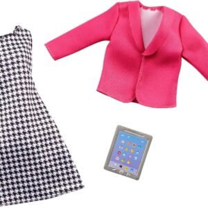 Barbie Clothes -- Career Outfit for Barbie Doll, Business Executive with Tablet, GHX40,Multi
