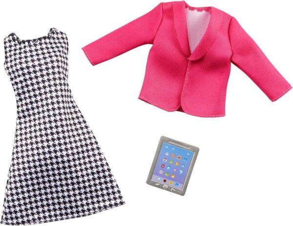 Barbie Clothes -- Career Outfit for Barbie Doll, Business Executive with Tablet, GHX40,Multi