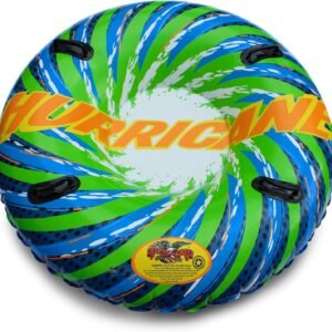 Flexible Flyer Inflatable Snow Tube. 1-2 Person Double Sled for Kids & Adults Sledding