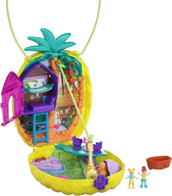 Polly Pocket Polly & Lila Tropicool Pineapple Wearable Purse Compact