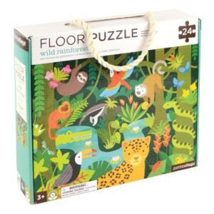 Petit Collage Floor Puzzle, Wild Rainforest, 24 Pieces