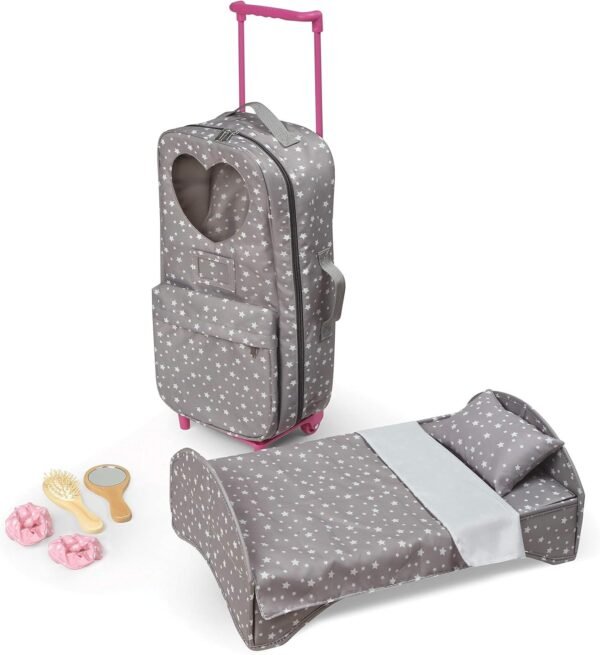 Travel and Tour Trolley Carrier with Bed for 18-inch Dolls (fits American Girl Dolls)