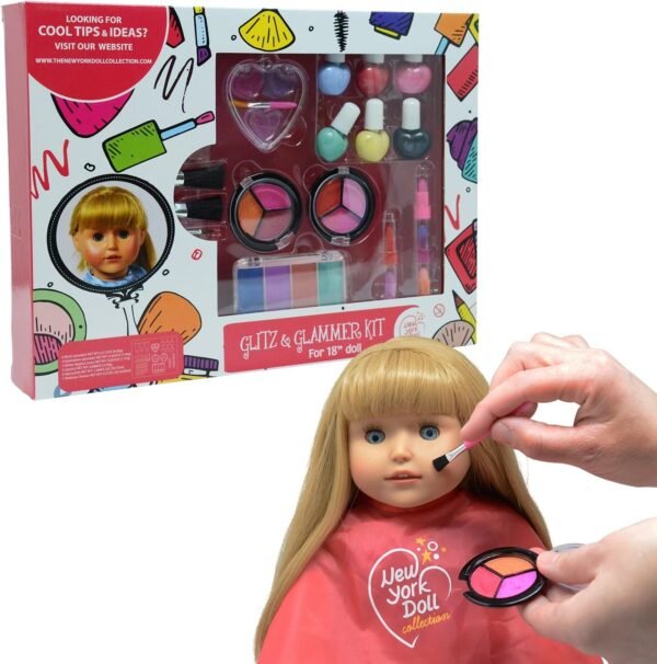 Washable Makeup set for Dolls and Kids - pretend play Cosmetic Set