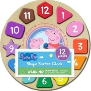 Peppa Pig Shape Sorter Clock Puzzle (12Piece)