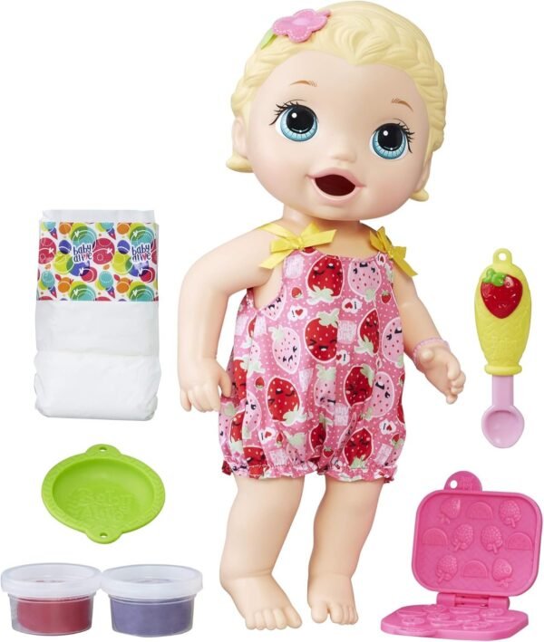 Baby Alive Super Snacks Snackin' Lily (Blonde) (Amazon Exclusive)