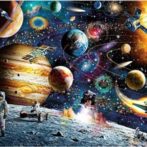 1000 Piece Jigsaw Puzzle for Kids Adult, Puzzle Toy, Space Puzzle, Planets in Space Jigsaw Puzzle