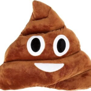 Q's 13' Poop Poo Emoji Emoticon Cushion Pillow Brown Stuffed USA Seller