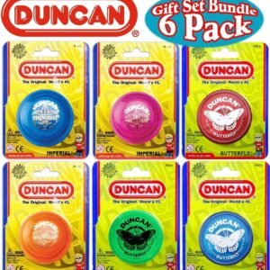 Duncan Yo-Yo Imperial (3) & Butterfly (3) Deluxe Gift Set Bundle - 6 Pack (Assorted Colors)