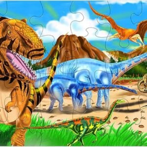 Melissa & Doug Land of Dinosaurs Floor Puzzle (48 pieces, 4 feet long)