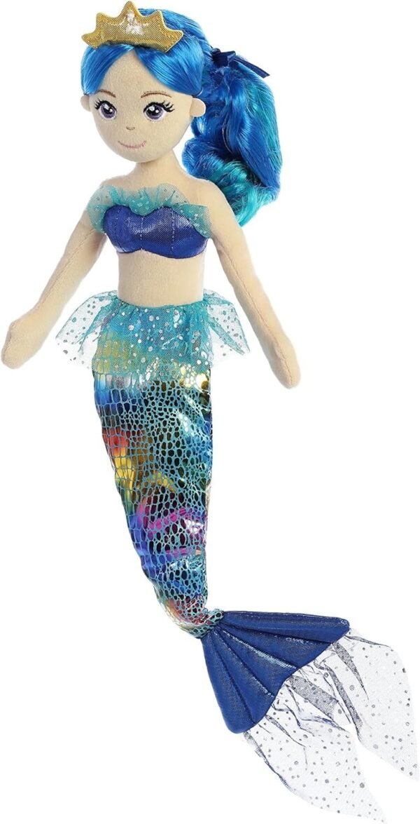 Aurora World Sea Sparkles Mermaid Plush, Rainbow Indigo
