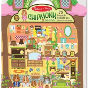 Melissa & Doug Puffy Stickers - Chipmunk House