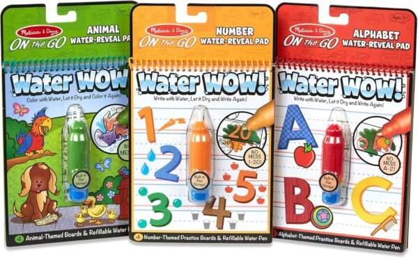 Melissa & Doug Water Wow! Bundle - Animals, Alphabet and Numbers
