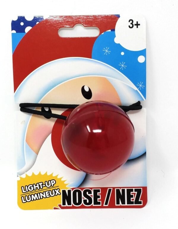Greenbrier Christmas Santa Rudolph Red Light-Up Nose