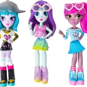 Off the Hook Style Doll 3 Pack, 4' Small Dolls with Mix & Match Fashions & Accessories, for Girls Aged 5 & Up, Exclusively at Amazon