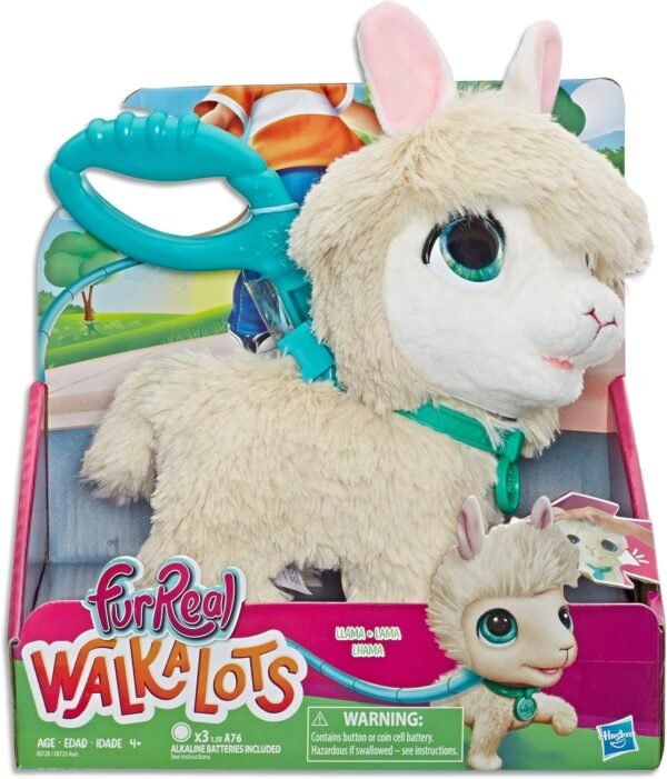 FurReal Walkalots Big Wags Llama Interactive Pet Toy, Sounds & Motion, Ages 4 & Up (E8728AS00)